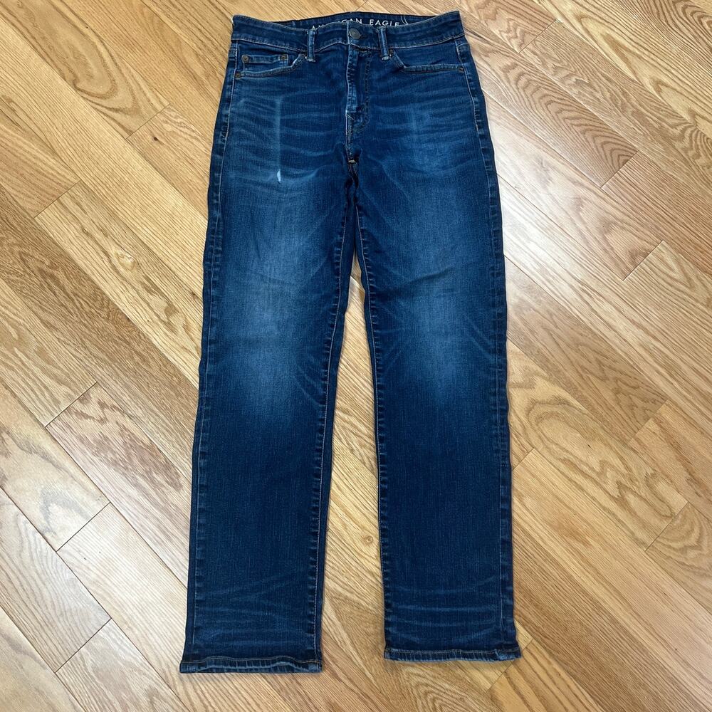 American Eagle Men's Jeans Flex Original Straight Dark Wash Skinny 29x30